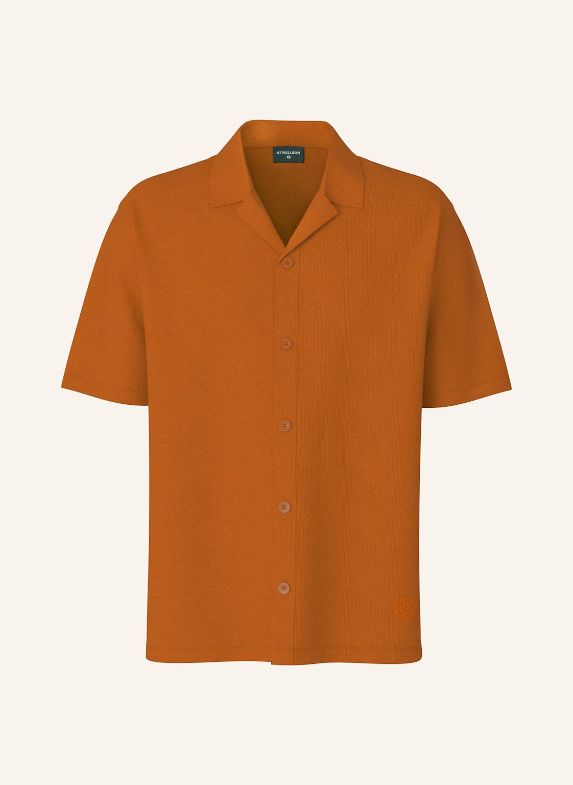 Strellson Strickhemd Soma Slim Fit braun von Strellson