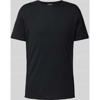 Strellson T-Shirt mit Rundhalsausschnitt und melierter Optik in Black, Größe M von Strellson