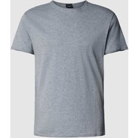Strellson T-Shirt mit Rundhalsausschnitt und melierter Optik in Hellgrau, Größe M von Strellson