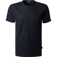 Strellson Herren T-Shirt blau Baumwolle meliert von Strellson