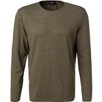 Strellson Herren Longsleeve grün Baumwolle von Strellson