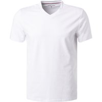 Strellson Herren T-Shirts weiß Baumwolle unifarben von Strellson