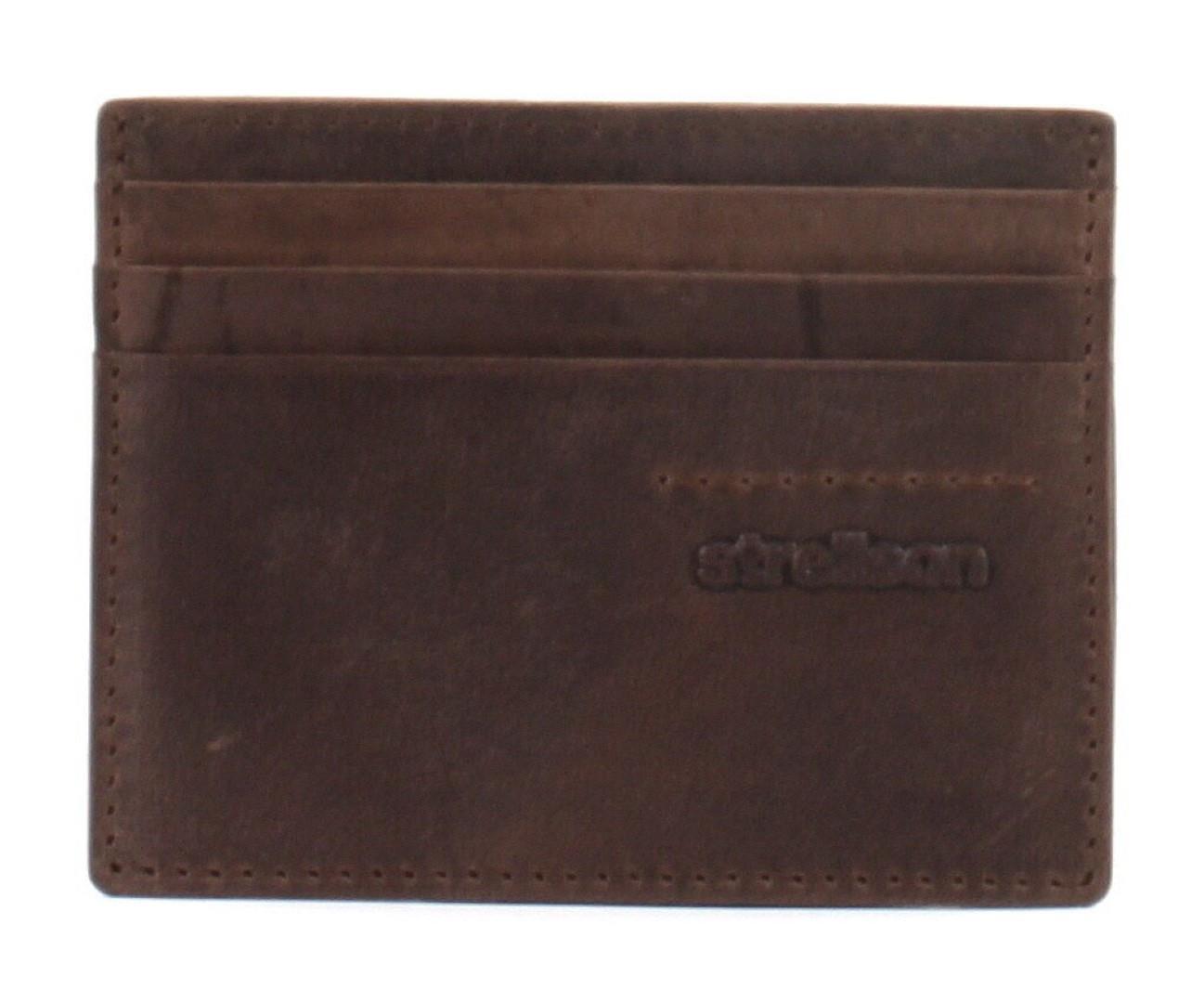 Strellson - TURNPIKE Kreditkartenetui Cardholder H6 Darkbrown Dunkelbraun von Strellson