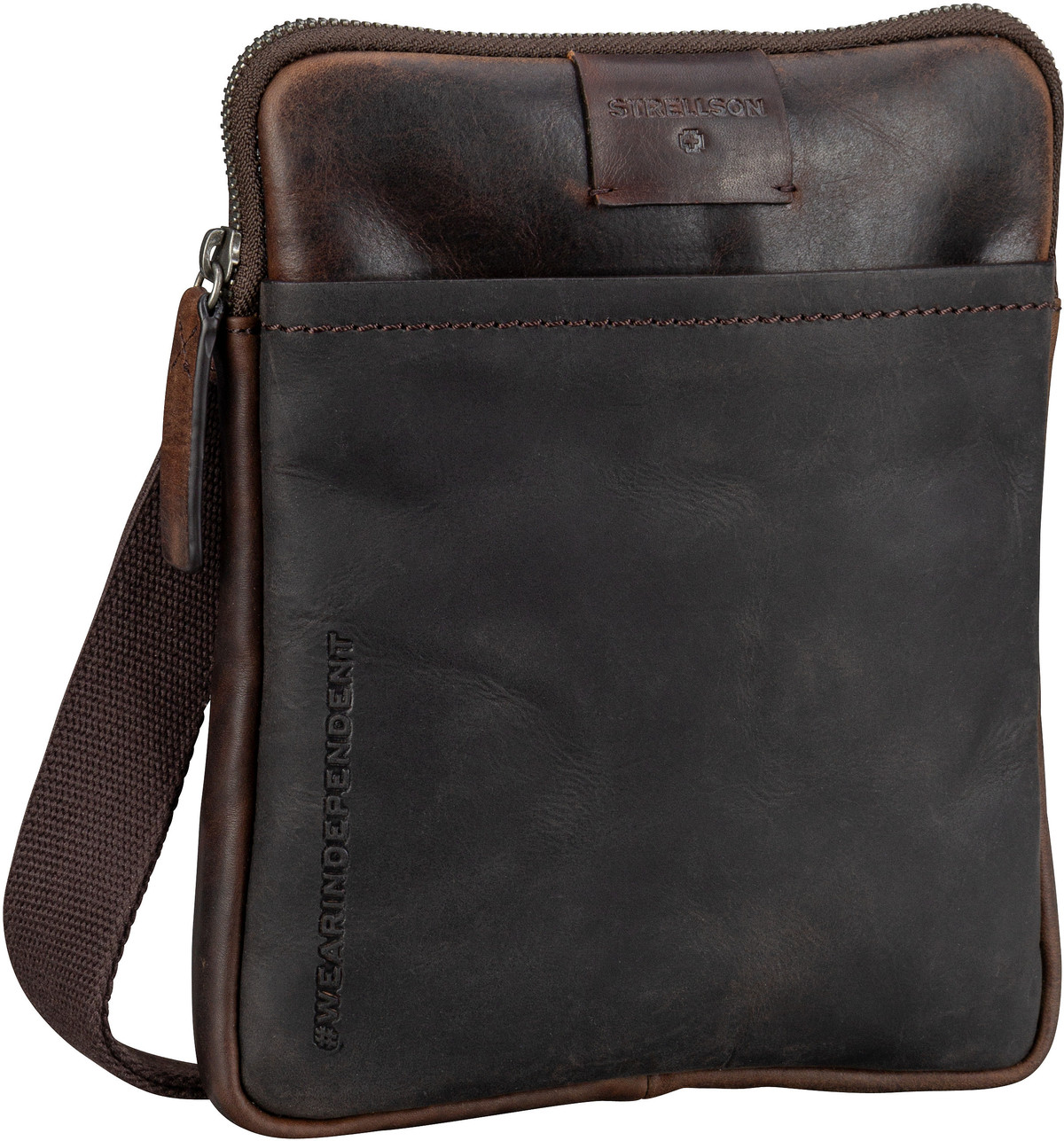 Strellson Brick Lane Marcus Shoulderbag XSVZ1  in Braun (0.9 Liter), Umhängetasche von Strellson