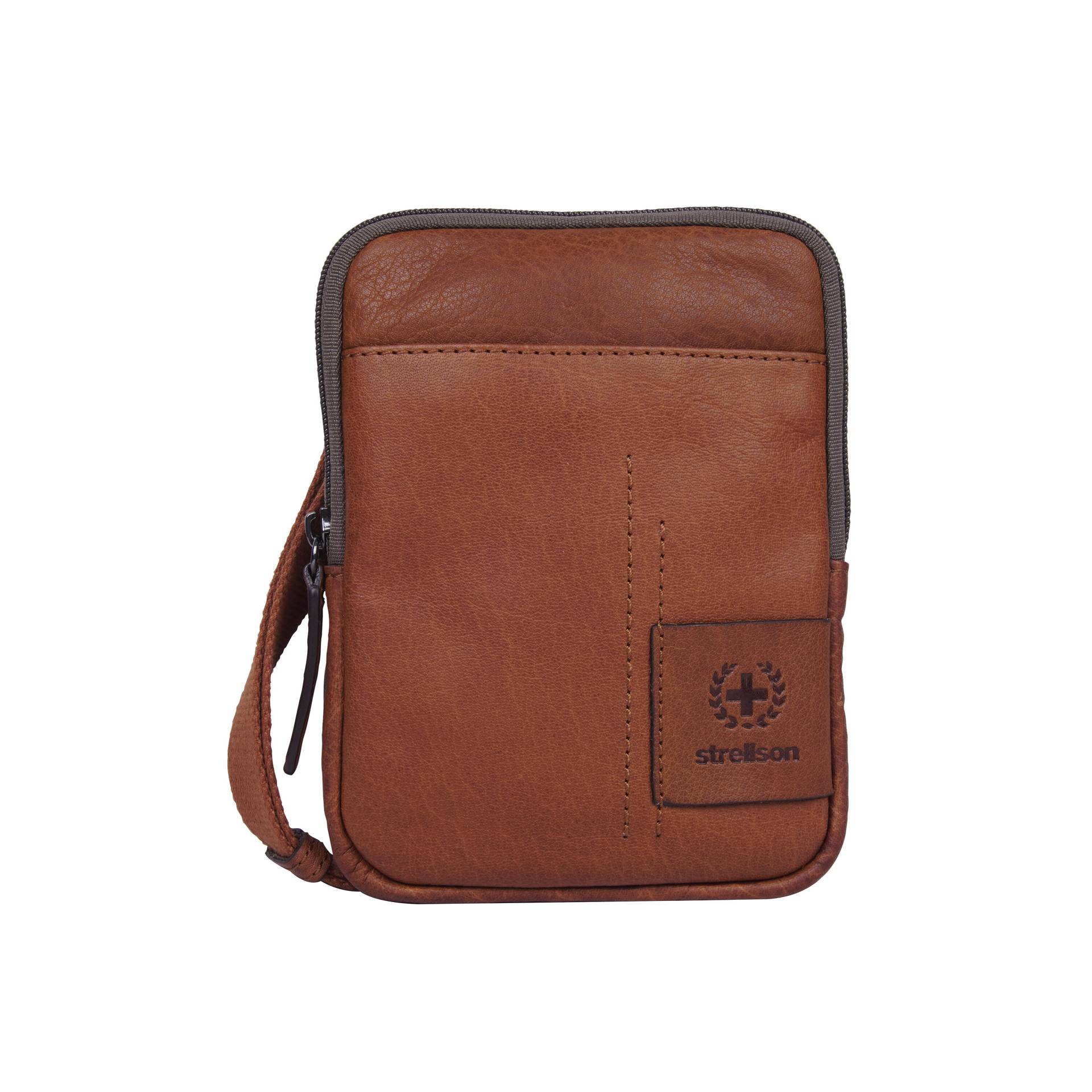 Strellson - hyde park brian shoulderbag xsvz 1 cognac - Gr. - XS von Strellson