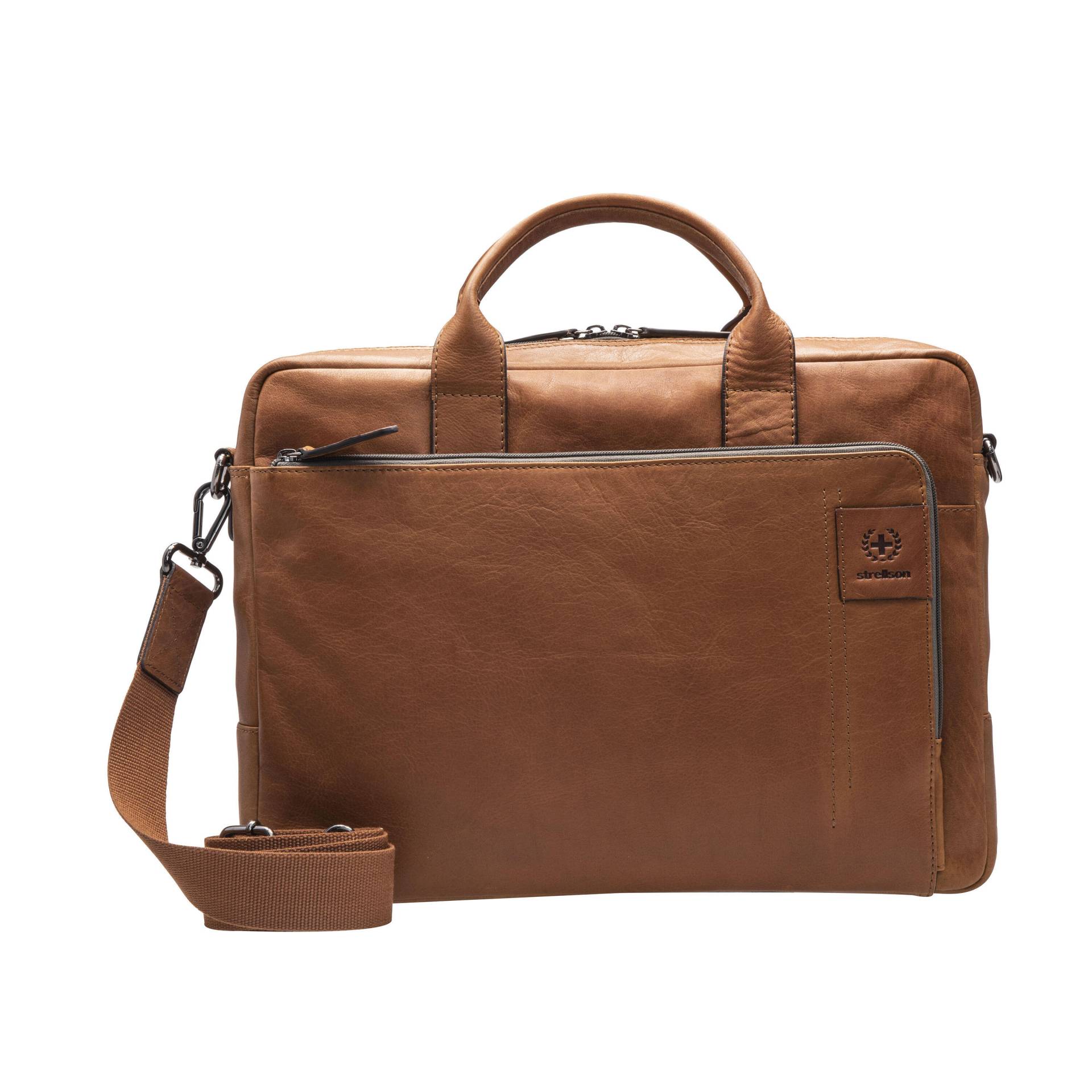 Strellson - hyde park charles briefbag shz cognac - Gr. - S von Strellson