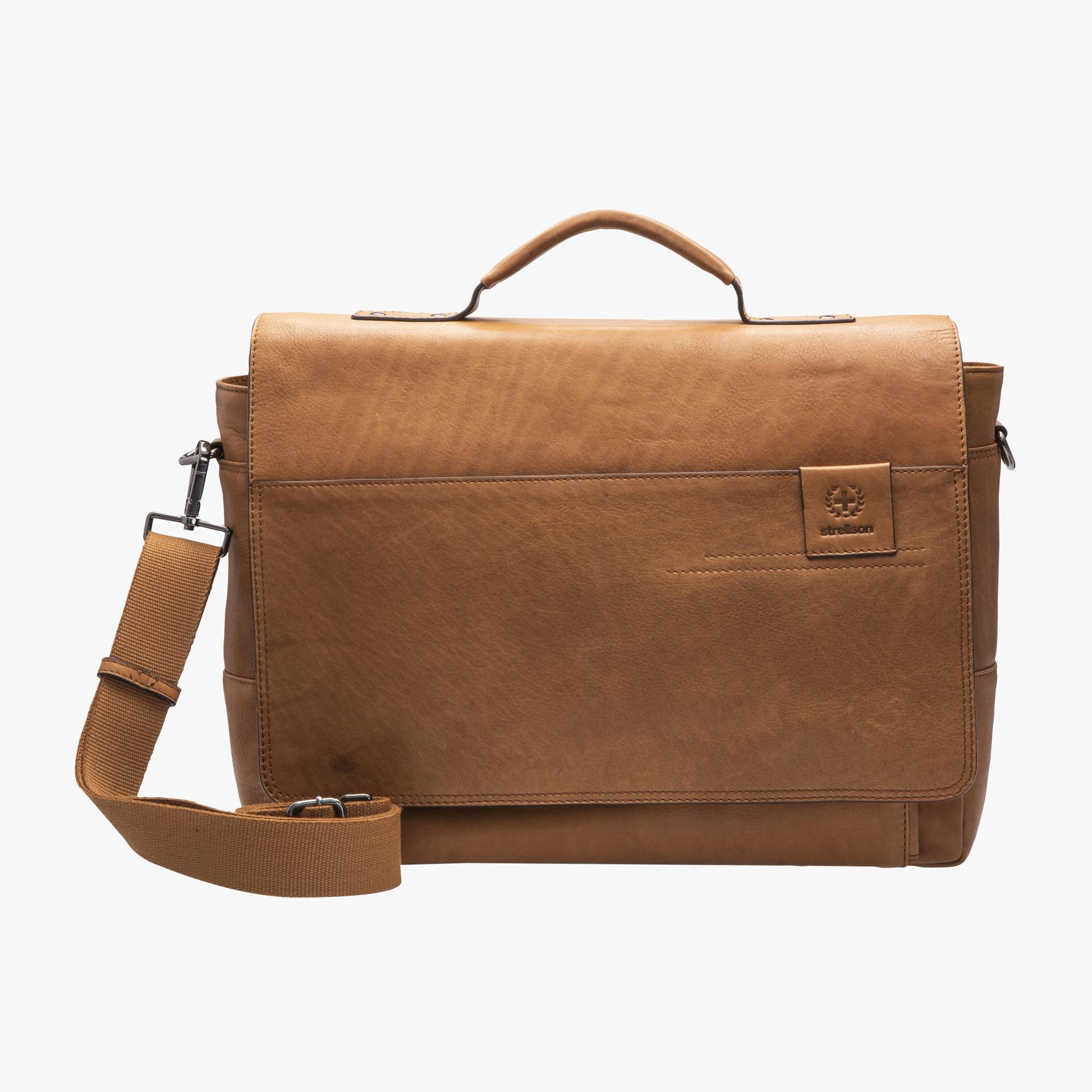 Strellson - hyde park jim briefbag mhf cognac - Gr. - M von Strellson