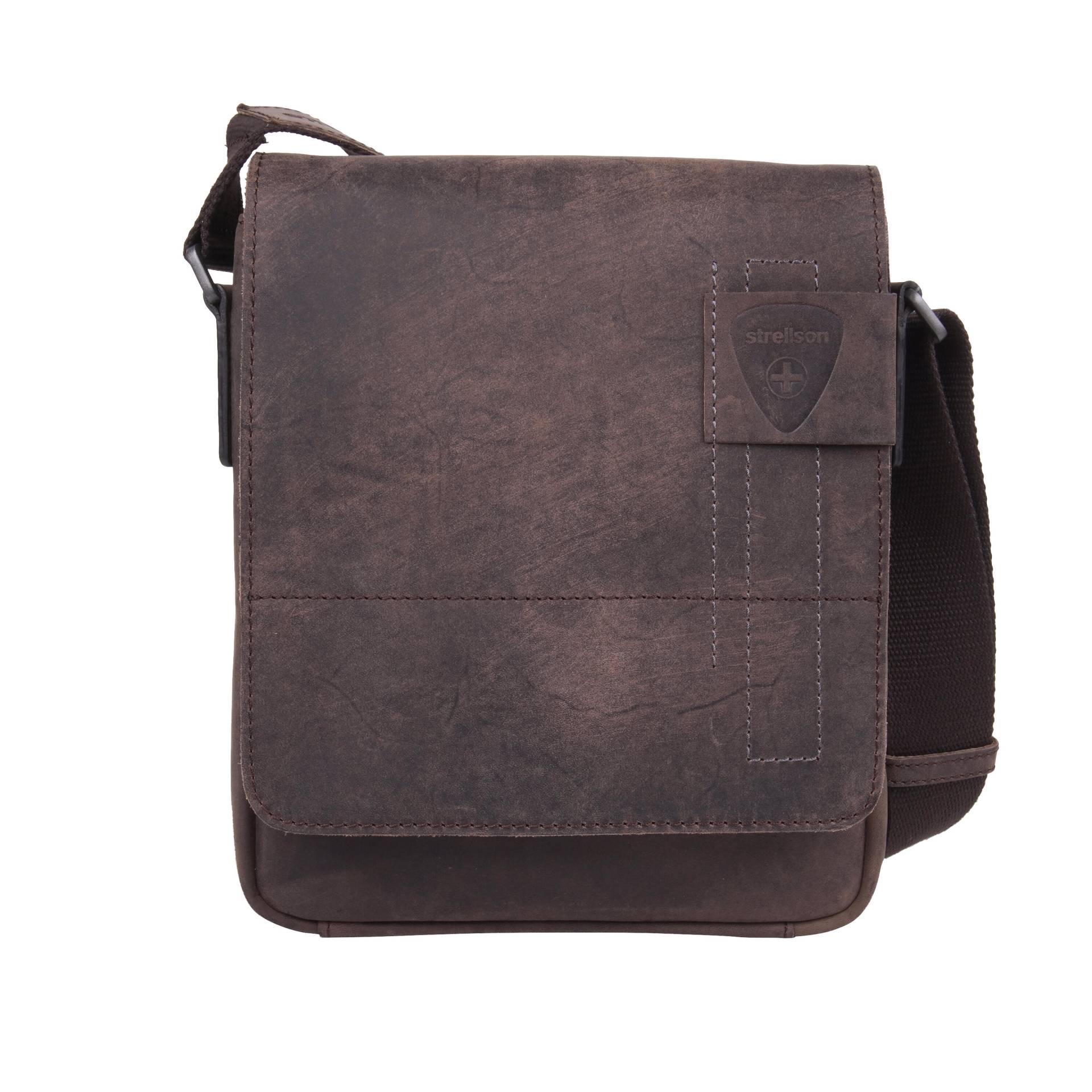 Strellson - richmond jeremy shoulderbag xsvf darkbrown - Gr. - XS von Strellson