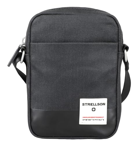 Strellson - Umhängetasche Herren, Schultertasche in Schwarz, Shoulderbag mit Reißverschluss von Strellson