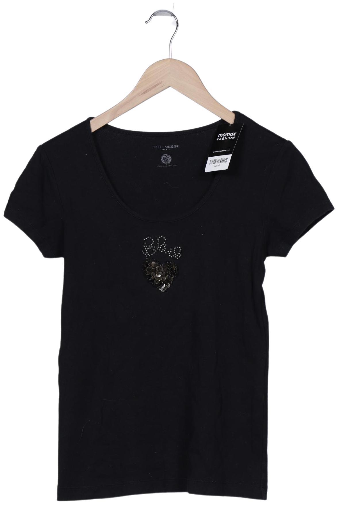 Strenesse Damen T-Shirt, schwarz, Gr. 38 von Strenesse