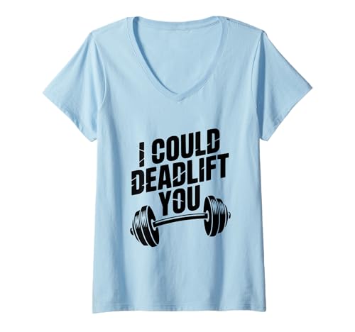 Damen Ich könnte Dich Kreuzheben Lustiger Fitness-Humor Fitnessliebhaber T-Shirt mit V-Ausschnitt Damen Ich könnte Dich Kreuzheben Lustiger Fitness-Humor Fitnessliebhaber T-Shirt mit V-Ausschnitt von Strength Enthusiasts and Fitness Lovers Apparel