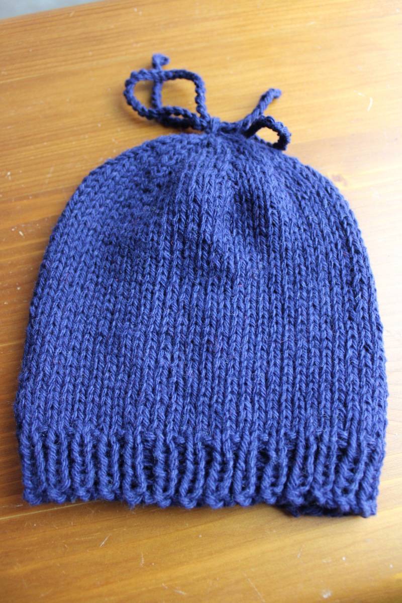 Handgestrickte Baby-Mütze Aus 100% Recycelte Baumwolle von StrickTraeumeShop