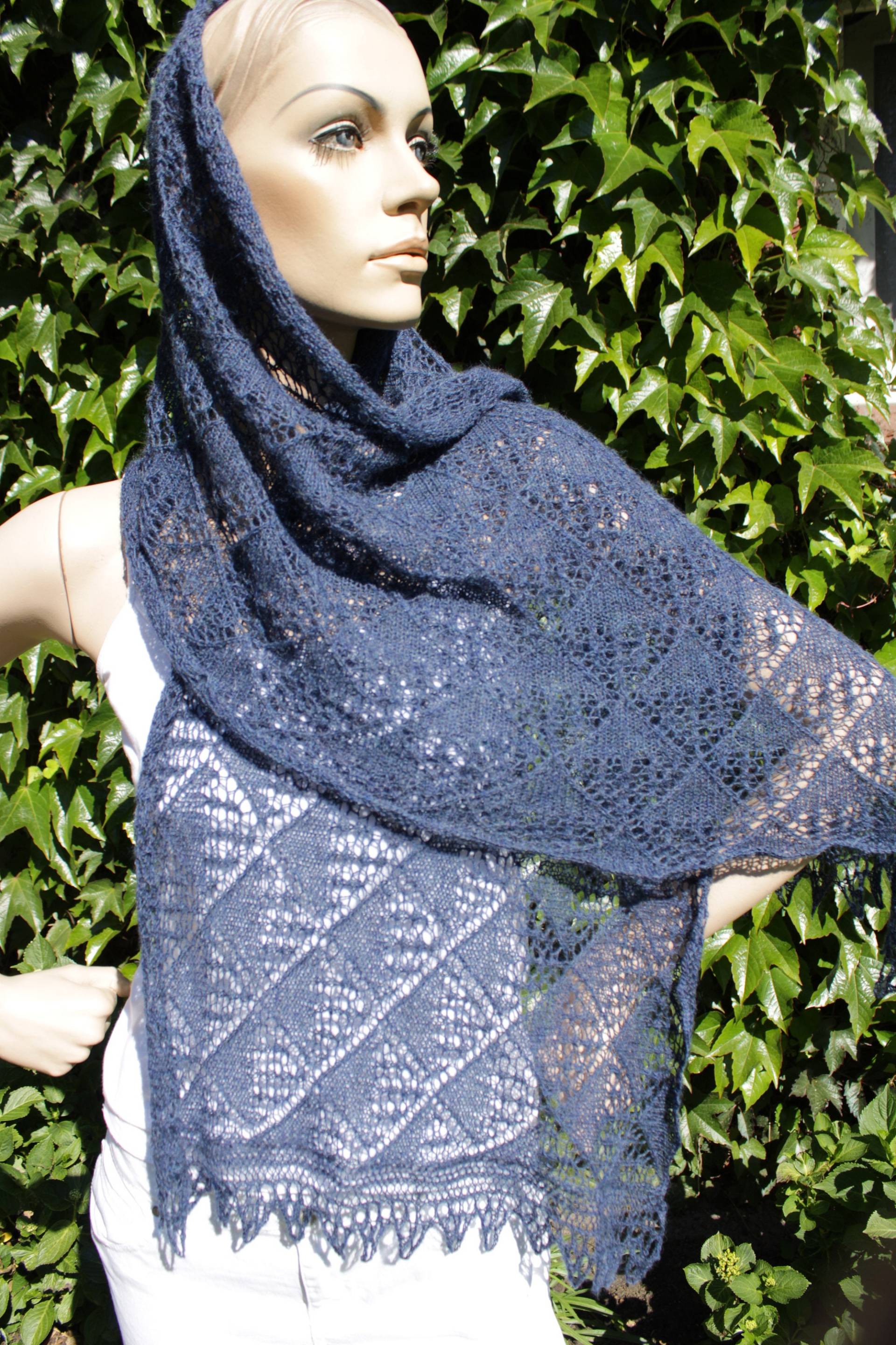Handgestrickte Damen Schultertuch Stola Handgestrickte Damen Schultertuch Stola von StrickTraeumeShop