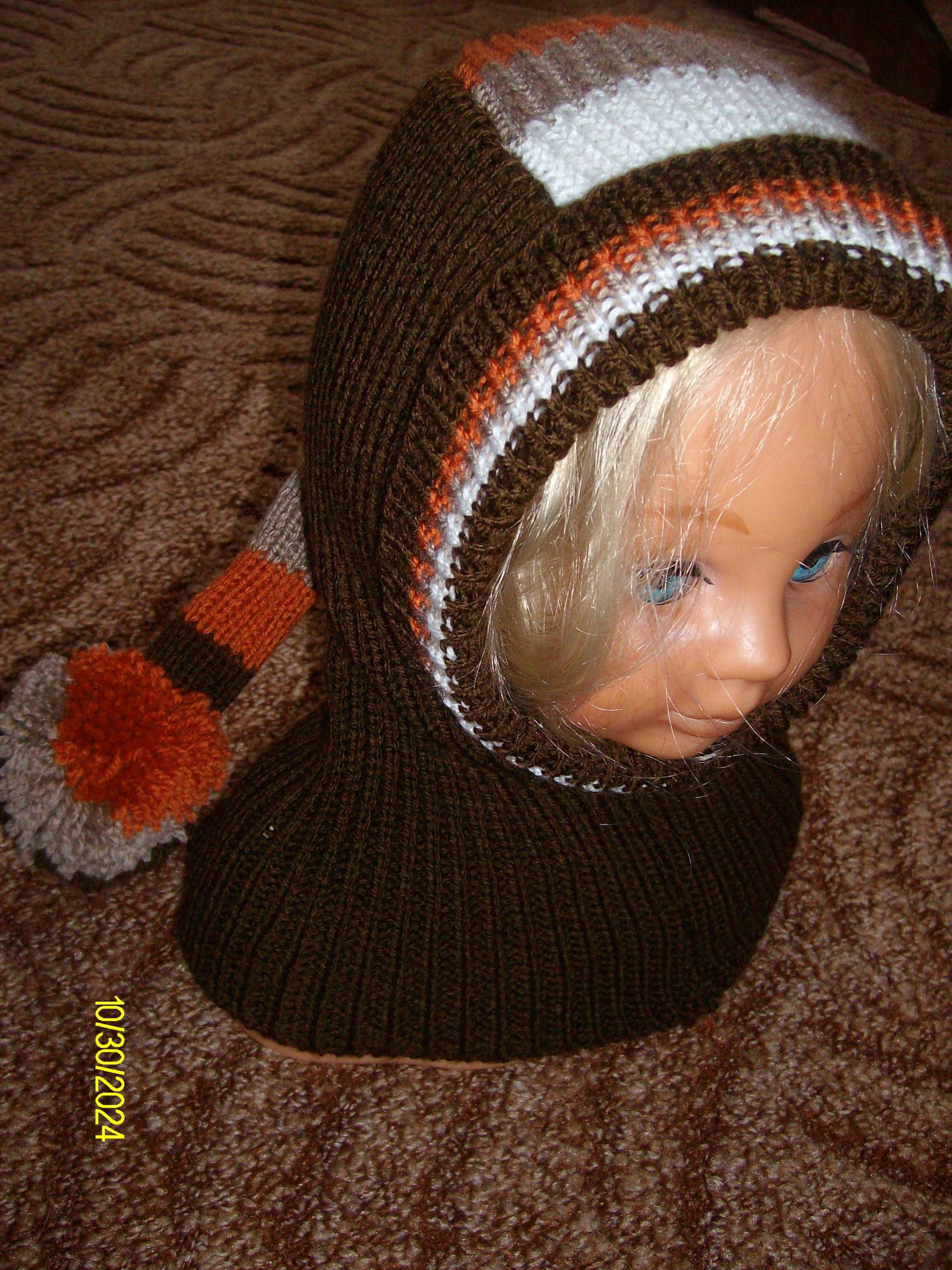 Schlupfmütze Für Kinder Braun, Brauntöne von Strickbiene59