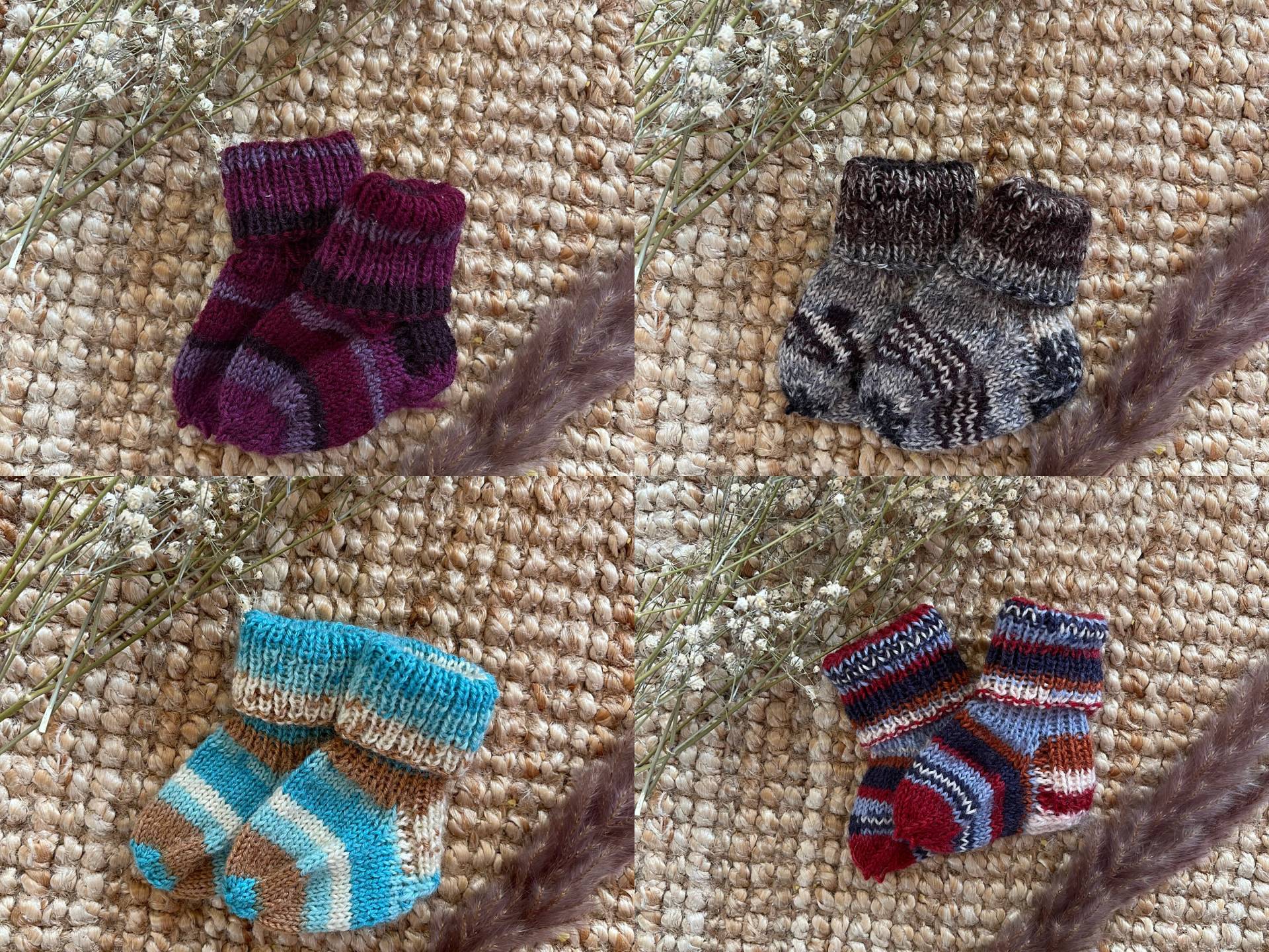 Handgestrickte Babysocken | Erstlingssocken Handgestrickte Babysocken | Erstlingssocken von StrickerellaByJana