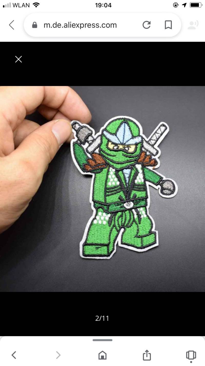 2 Ninja Patch Lloyd von StrickfeeShop