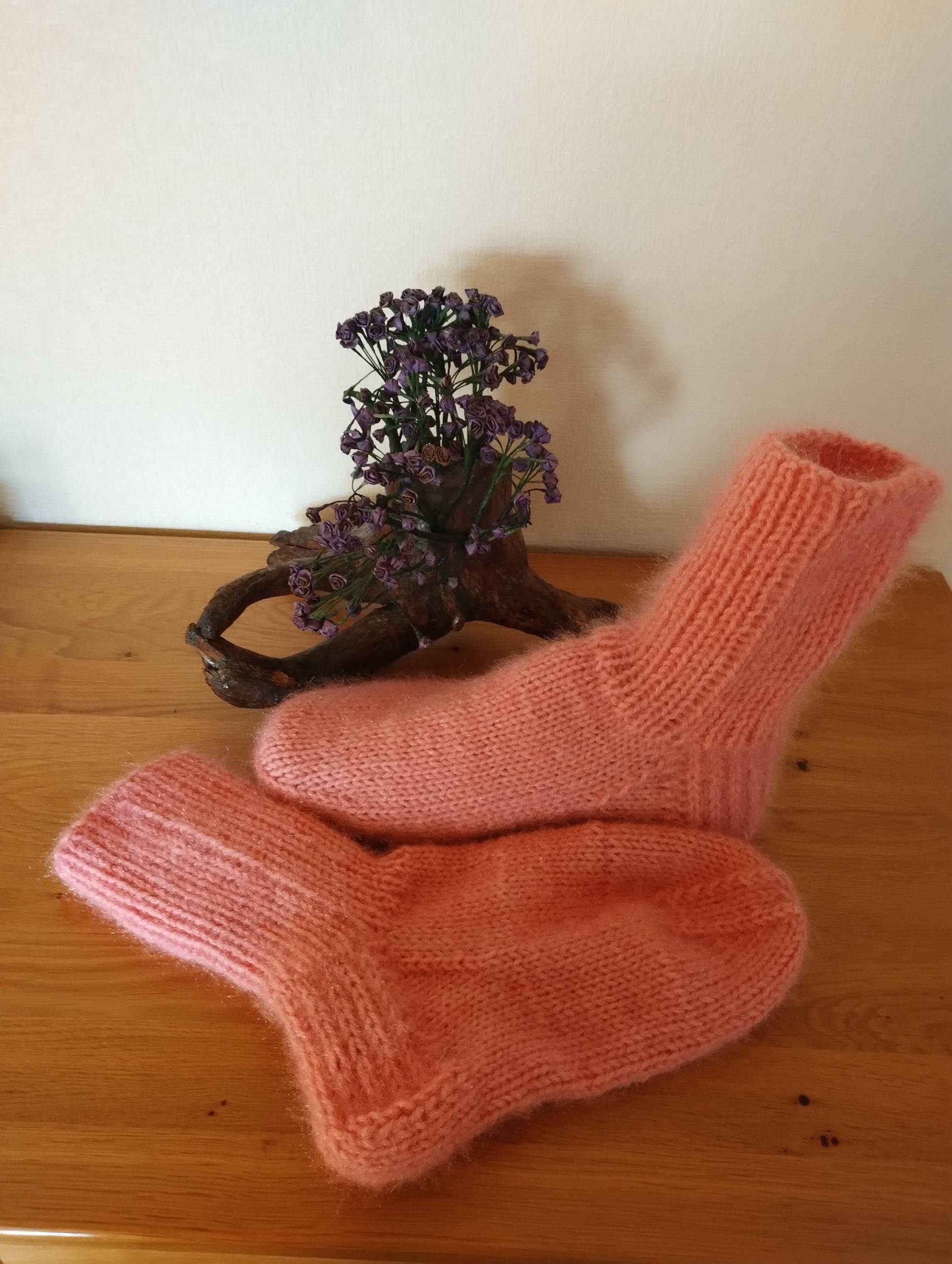 Flausch Socken Aus Kaschmirwolle - Merinowolle von StrickfeeShop