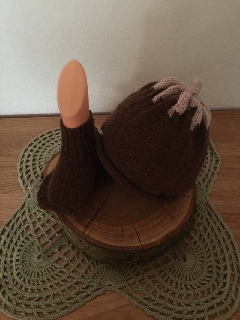 Neugeborenen Set Aus Merinowolle von StrickfeeShop