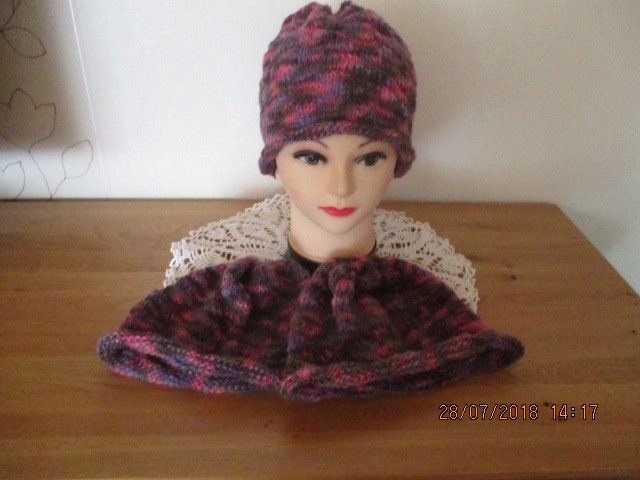 Selbstgestrickte Beaniemütze Aus Mohairwolle in Gr 50 Oder 52 von StrickfeeShop