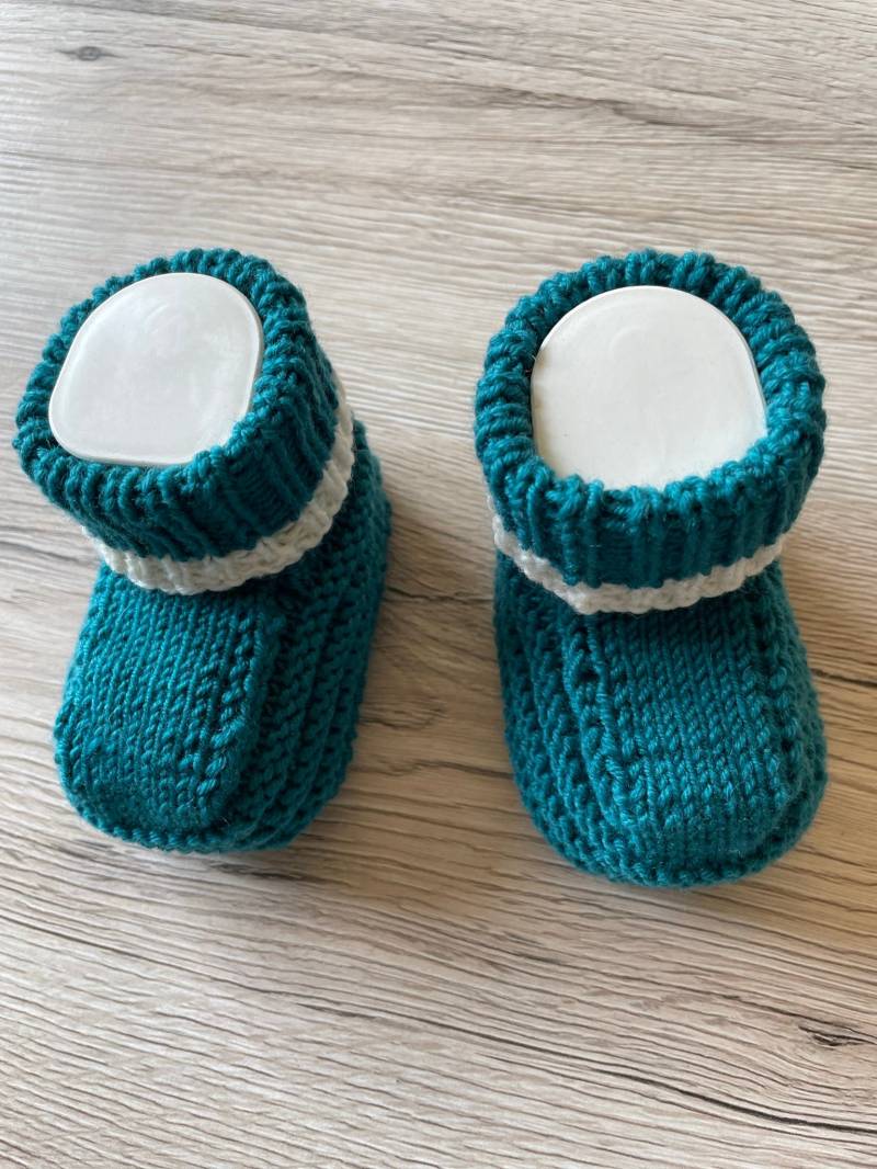 Handgestrickte Baby-Schuhe/Booties Gr. 50/56 von Stricklieschen2008