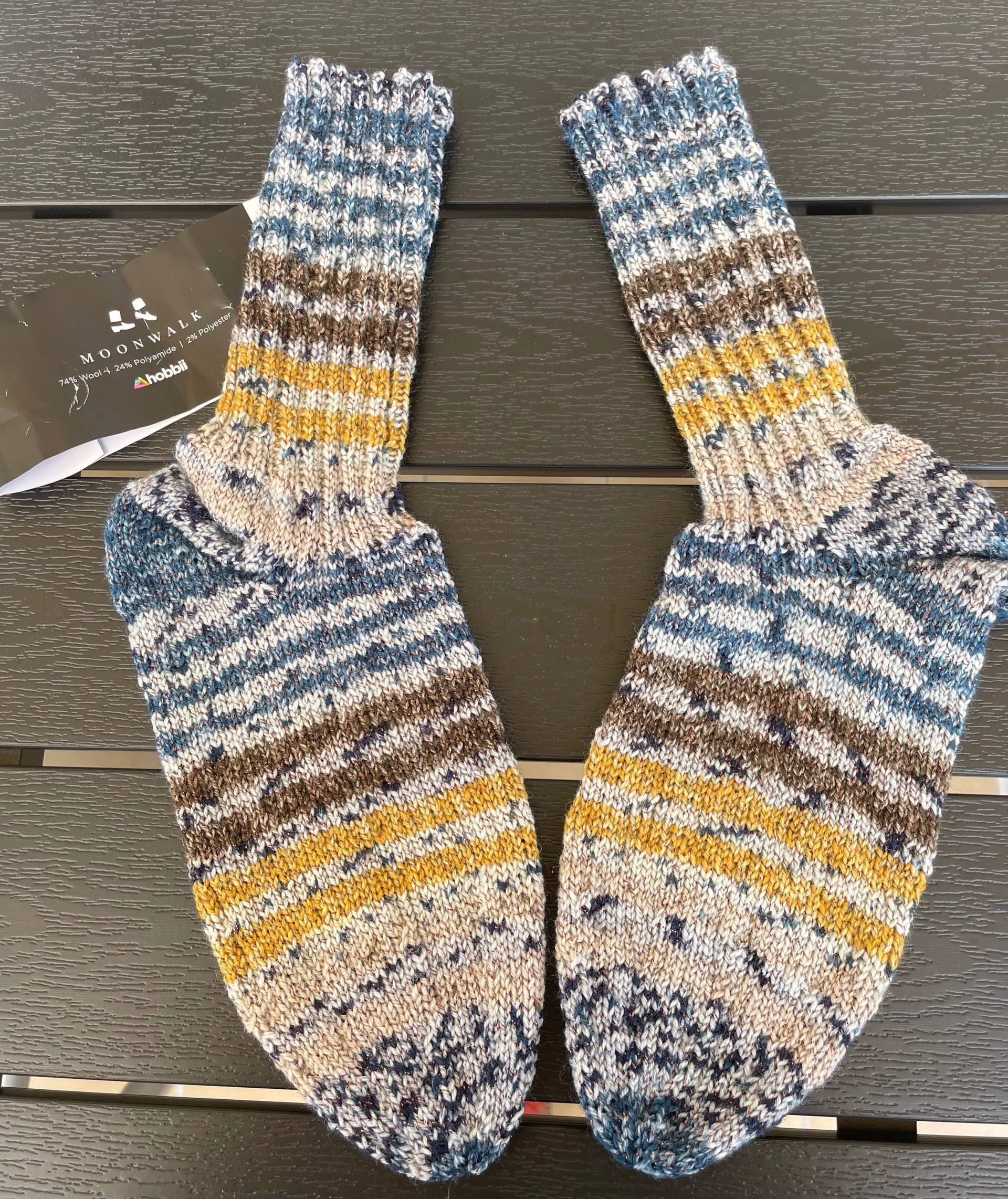 Handgestrickte Socken Gr. 39/40 Mit Glitzerfaden von Stricklieschen2008