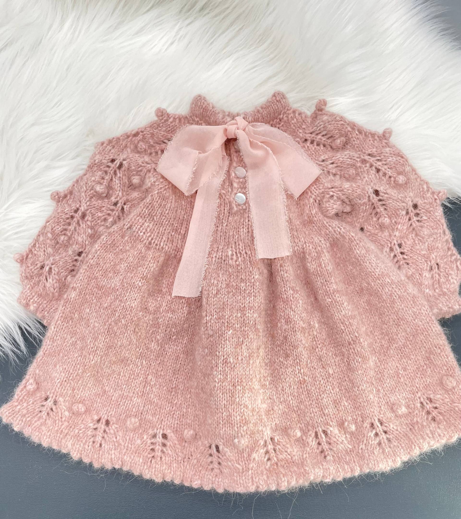 Babykleid Mit Schleife Festlich von Strickmaeuschen