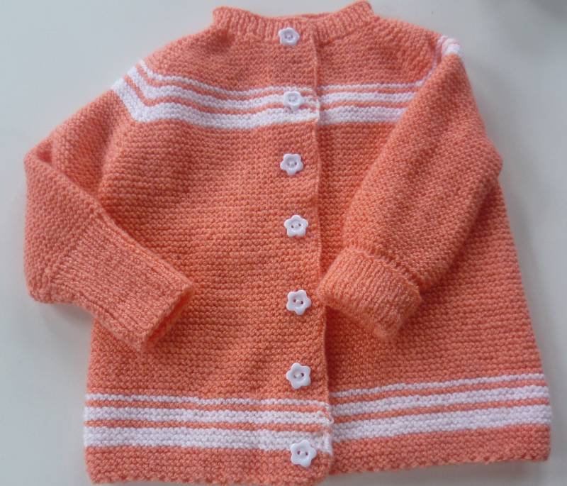 Mit Liebe Handgestrickte Baby - Strickjacke von StrickschuhZauberfee