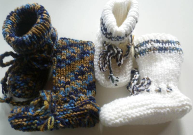 Mit Liebe Handgestrickte Baby-strickschuhe von StrickschuhZauberfee