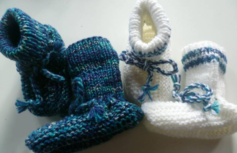 Mit Liebe Handgestrickte Baby-strickschuhe von StrickschuhZauberfee