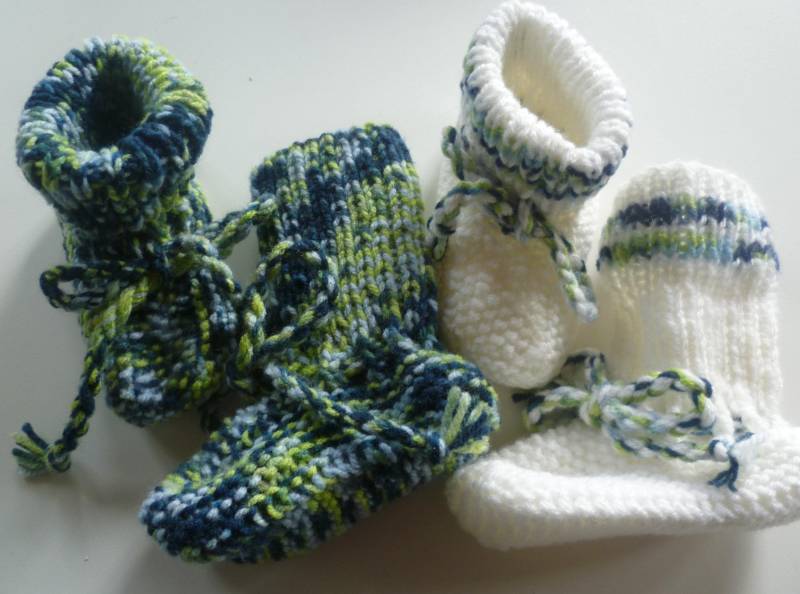 Mit Liebe Handgestrickte Baby-strickschuhe von StrickschuhZauberfee