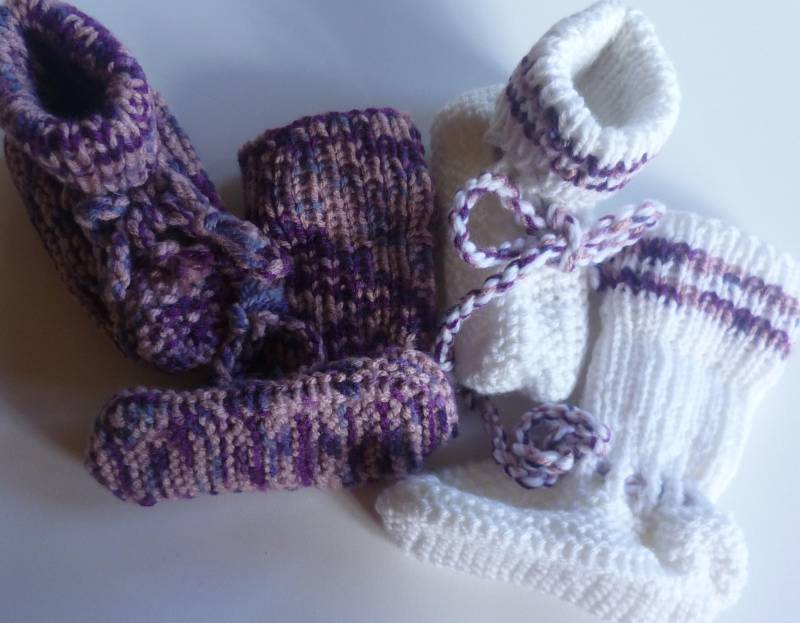Mit Liebe Handgestrickte Baby-strickschuhe von StrickschuhZauberfee
