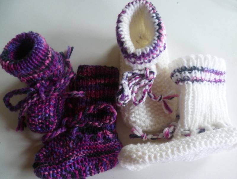 Mit Liebe Handgestrickte Baby-strickschuhe von StrickschuhZauberfee