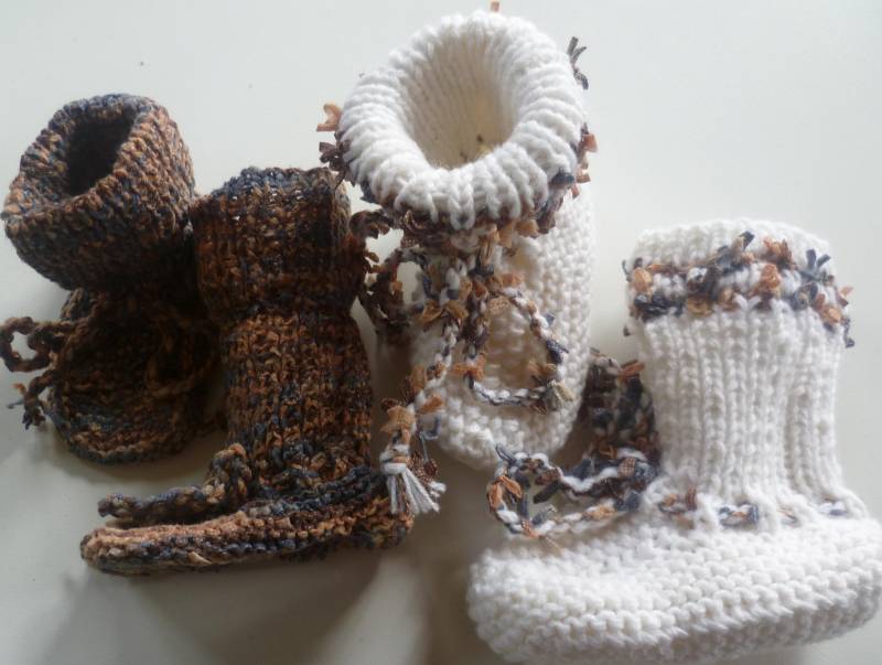 Mit Liebe Handgestrickte Baby-strickschuhe Mit Liebe Handgestrickte Baby-strickschuhe von StrickschuhZauberfee