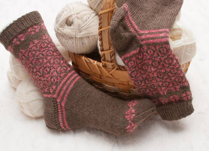 Handgestrickte Socken Fair Isle, Gr. 38/39 Aus Hochwertiger Markenwolle Handgestrickte Socken Fair Isle, Gr. 38/39 Aus Hochwertiger Markenwolle von StrickundNaehzeug