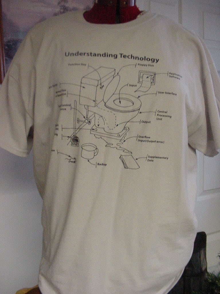 Verständnis Technik T-Shirt Lustiges Computer Diagramm von StrictlyStitches