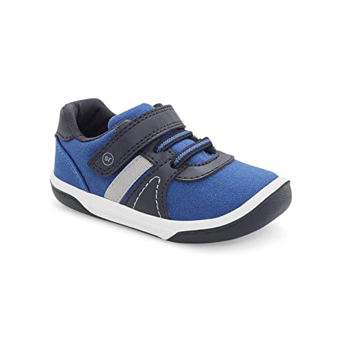 Stride Rite Boy's SR Thompson Sneaker, Blue, 9.5 Wide Toddler von Stride Rite
