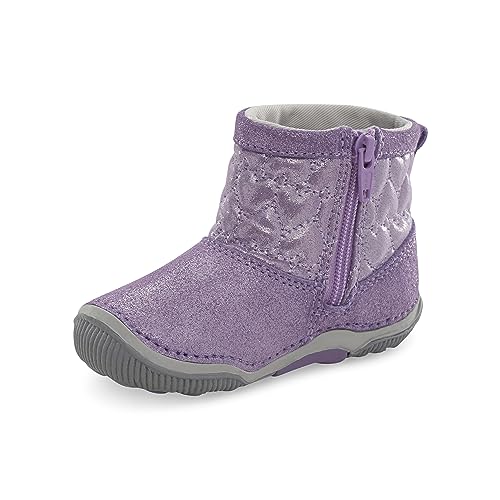 Stride Rite Unisex-Kinder SRT Laila Fashion Boot, Violett, 5.5 Wide Little Kid von Stride Rite