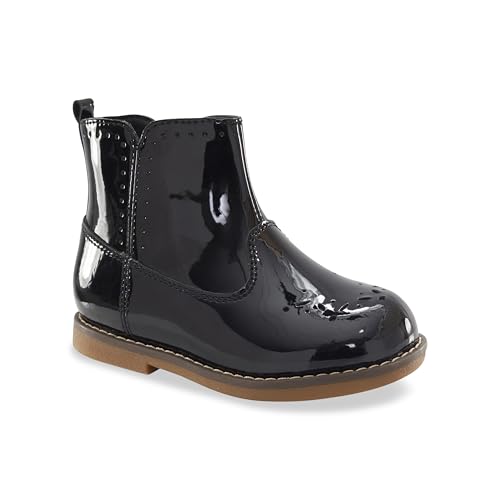 Stride Rite Unisex-Kinder Sr Stella Fashion Boot, Schwarz Lack, 1 Wide Little Kid von Stride Rite