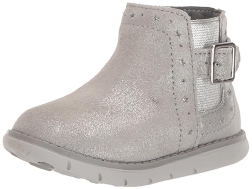 Stride Rite Unisex SRT Agnes Fashion Boot, silber, 7 Wide Little Kid von Stride Rite