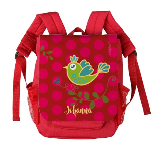 Striefchen® Kinder-Rucksack mit Namen - Birdie Vögelchen - ideal für den Kindergarten von Striefchen