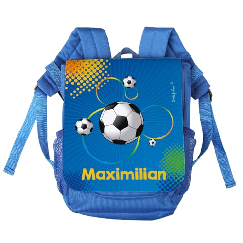 Striefchen® Kinder-Rucksack mit Namen - Fußball - ideal für den Kindergarten von Striefchen