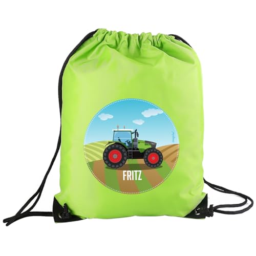 Striefchen® Sportbeutel für Jungen, verschiedene Motive, personalisiert Traktor von Striefchen