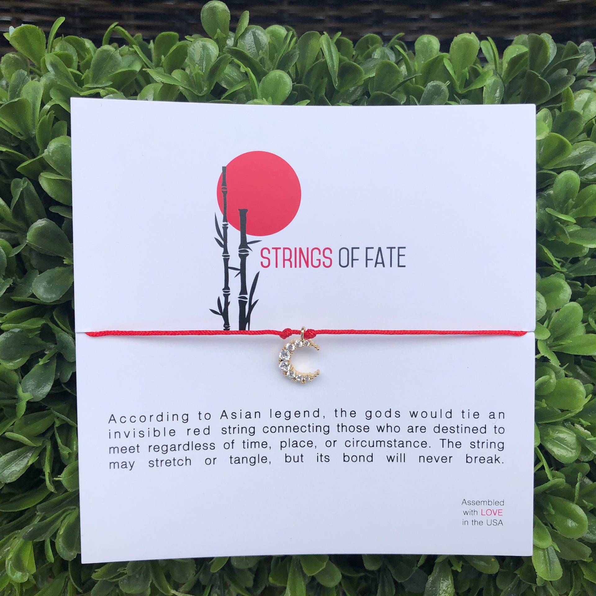 Saiten Des Schicksals | Gold Mond Armband von StringsOfFateShop