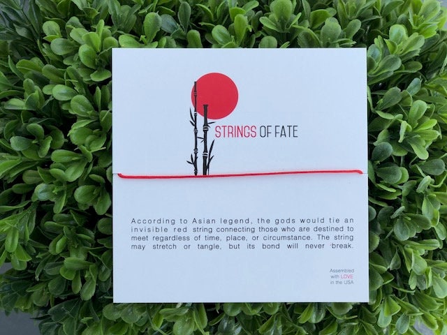 Saiten Des Schicksals | Red String Armband von StringsOfFateShop