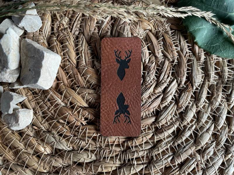 Lederlabel #315 Hirsch, Klapplabel, Tracht, Aufnäher, Waidmann, Reh, Jagt Lederlabel #315 Hirsch, Klapplabel, Tracht, Aufnäher, Waidmann, Reh, Jagt von Stritzikistl