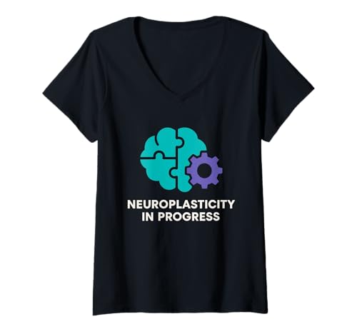 Damen Gehirnverletzungen Survivor Neuro Resilience Recovery Awareness T-Shirt mit V-Ausschnitt Damen Gehirnverletzungen Survivor Neuro Resilience Recovery Awareness T-Shirt mit V-Ausschnitt von Stroke Concussion Neural Rehab Brain Strength
