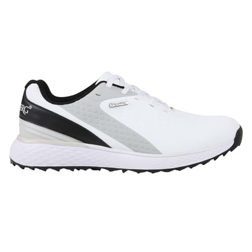 Stromberg Herren Vector Wasserdichte Spikeless Golfschuhe, weiß, 42 1/3 EU von Stromberg