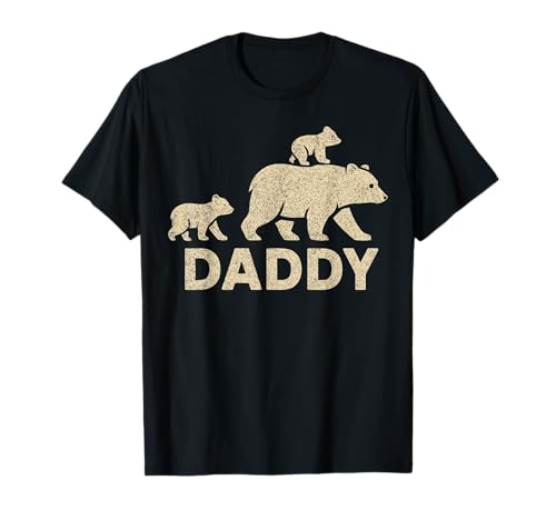 Daddy Bär mit zwei Jungen Familie Vater T-Shirt Daddy Bär mit zwei Jungen Familie Vater T-Shirt von Strong Bear Dads With Their Little Cubs
