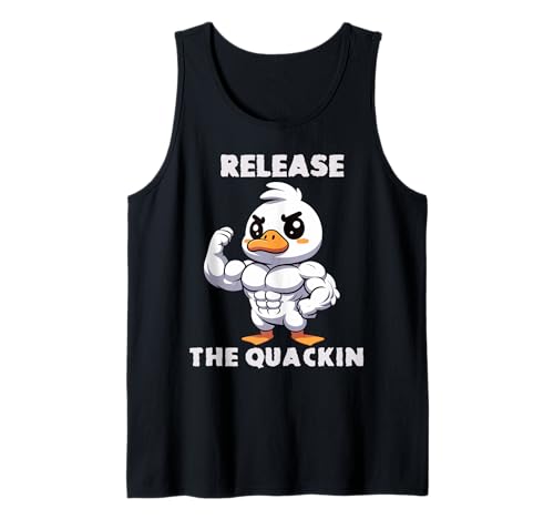 Herren Release The Quackin Duck Gym Gewichtheben Bodybuilder Lustig Tank Top Herren Release The Quackin Duck Gym Gewichtheben Bodybuilder Lustig Tank Top von Strong Duck Gym Outfits Gym Powerlifting Lover