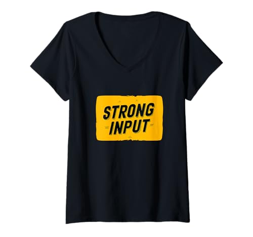 Damen Cooles, Starkes Sprachkostüm für Erwachsene und Kinder T-Shirt mit V-Ausschnitt Damen Cooles, Starkes Sprachkostüm für Erwachsene und Kinder T-Shirt mit V-Ausschnitt von Strong Input Outfit